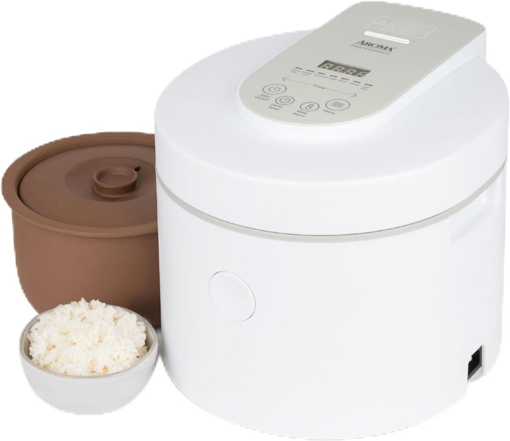 AROMA® Professional 12-Cup (Cooked) / 3Qt. Purple Clay Rice  Grain Multicooker (ARC-7206P)