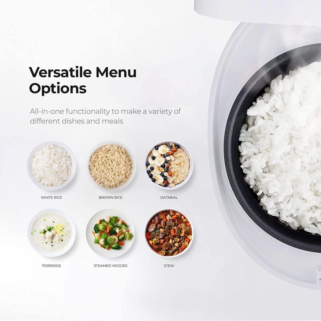 CUCKOO CR-0375F | 3-Cup (Uncooked) Micom Rice Cooker | 10 Menu Options: Oatmeal, Brown Rice  More, Touch-Screen, Nonstick Inner Pot | White