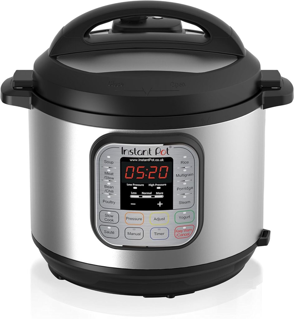 Instant Pot Duo 7-in-1 Electric Pressure Cooker, Slow Cooker, Rice Cooker, Steamer, Sauté, Yogurt Maker, Warmer  Sterilizer, Includes App With Over 800 Recipes, Stainless Steel, 6 Quart