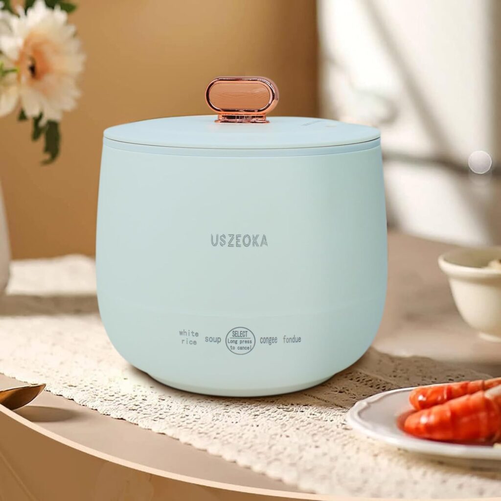 Mini Rice Cooker Portable Design Review - Compact and Cute for Travel