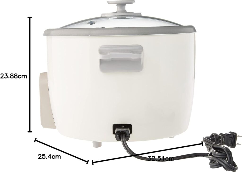 Zojirushi NHS-06 3-Cup (Uncooked) Rice Cooker, White (-WB)